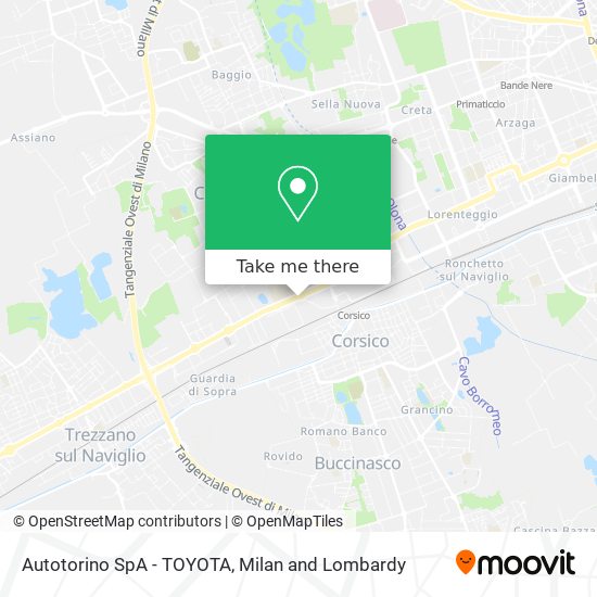 Autotorino SpA - TOYOTA map