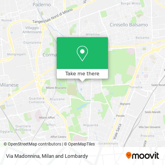 Via Madonnina map
