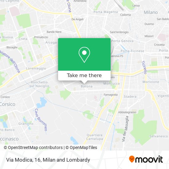 Via Modica, 16 map