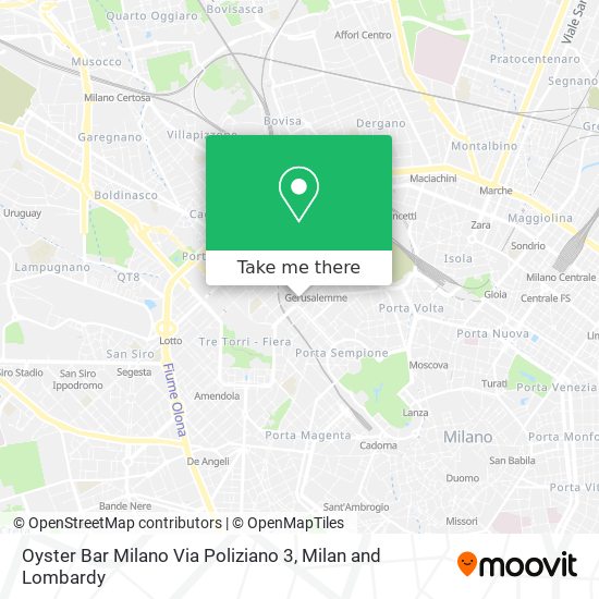 Oyster Bar Milano Via Poliziano 3 map