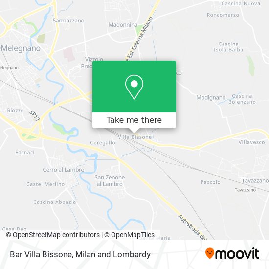 Bar Villa Bissone map