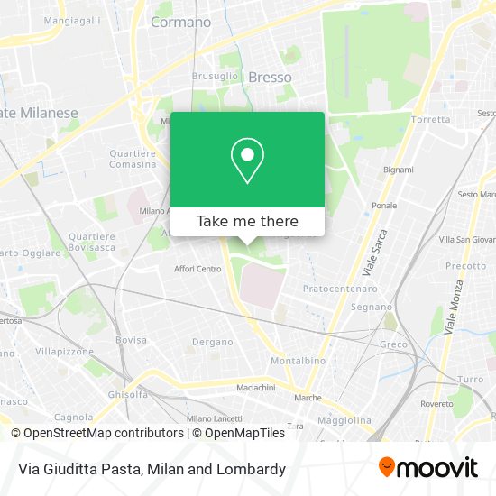 Via Giuditta Pasta map