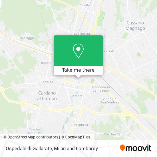 Ospedale di Gallarate map