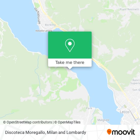 Discoteca Moregallo map