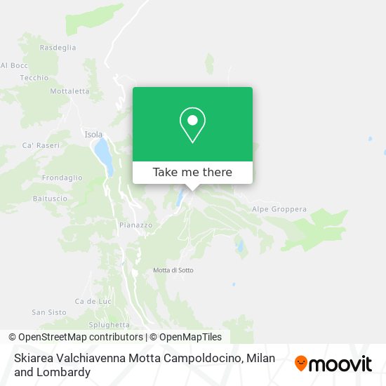 Skiarea Valchiavenna Motta Campoldocino map