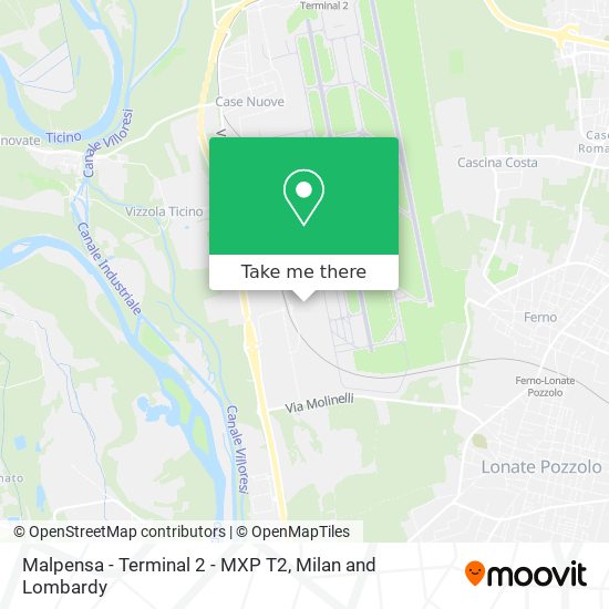 Malpensa - Terminal 2 - MXP T2 map
