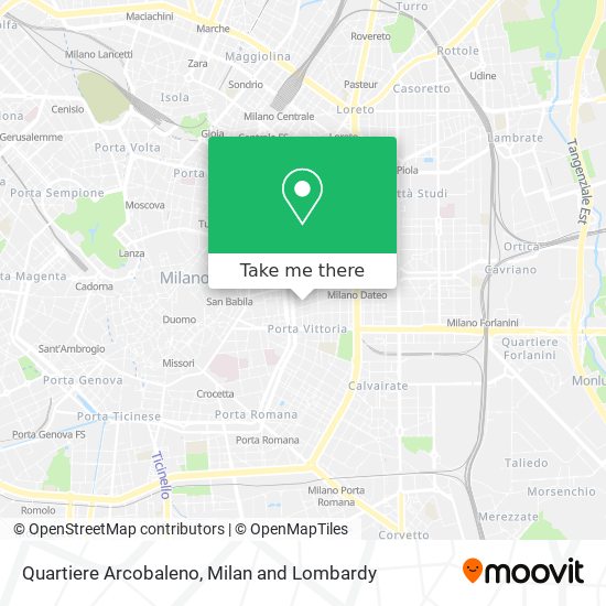 Quartiere Arcobaleno map