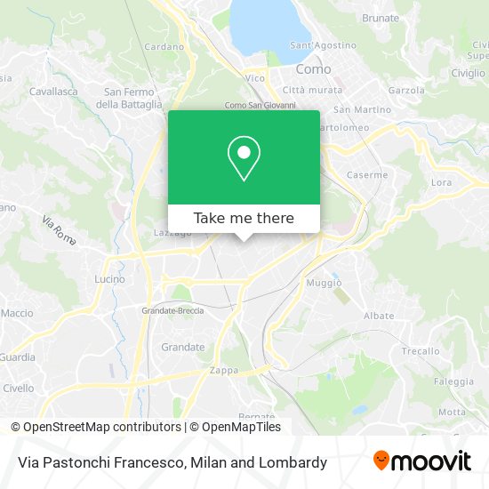 Via Pastonchi Francesco map