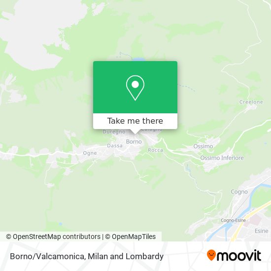 Borno/Valcamonica map