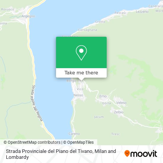 Strada Provinciale del Piano del Tivano map
