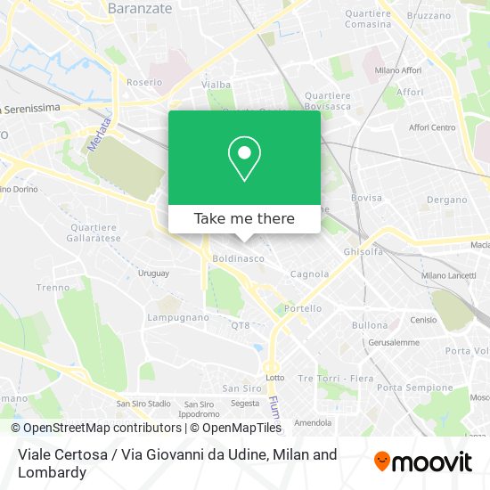 Viale Certosa / Via Giovanni da Udine map