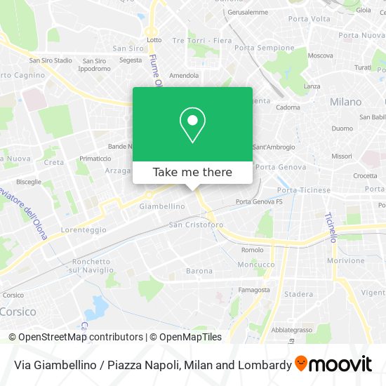 Via Giambellino / Piazza Napoli map