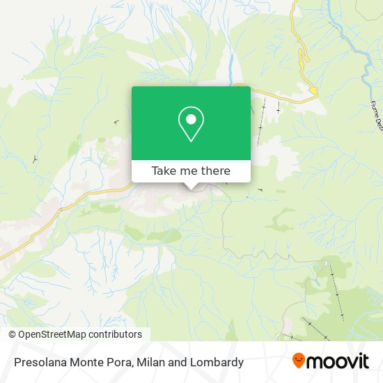 Presolana Monte Pora map