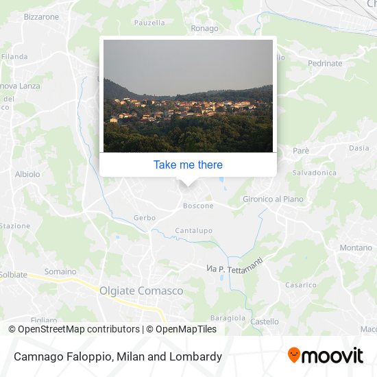 Camnago Faloppio map