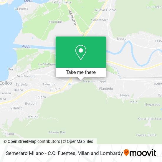 Semeraro Milano - C.C. Fuentes map