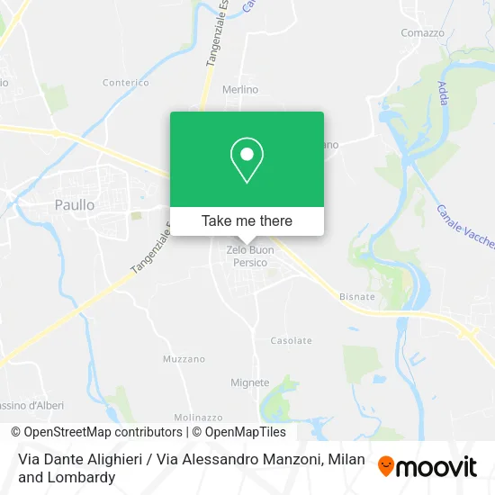Via Dante Alighieri / Via Alessandro Manzoni map