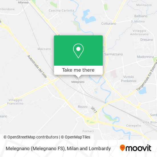 Melegnano (Melegnano FS) map