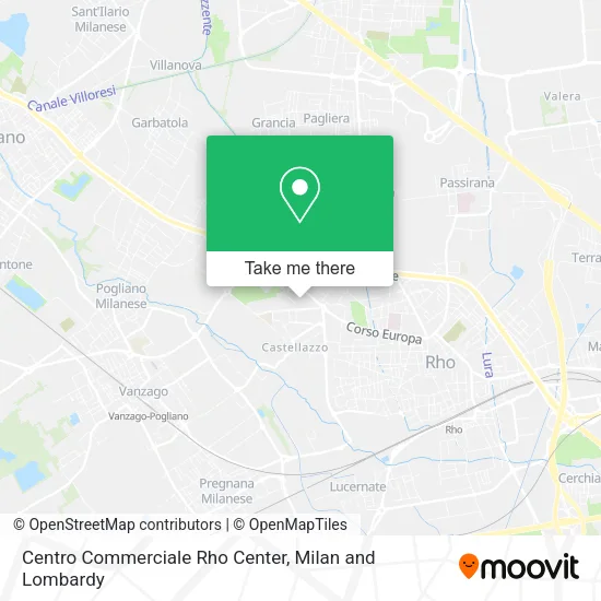 Centro Commerciale Rho Center map