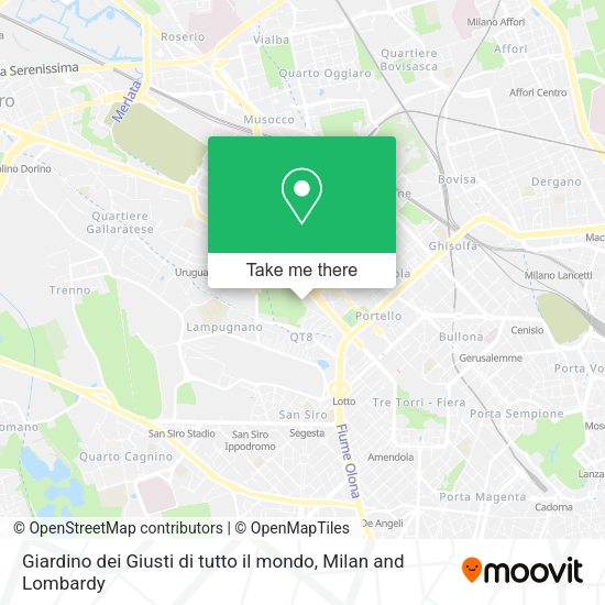 Giardino dei Giusti di tutto il mondo map
