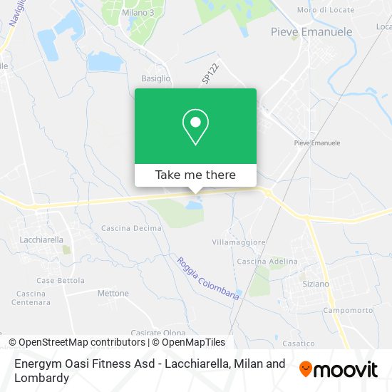 Energym Oasi Fitness Asd - Lacchiarella map
