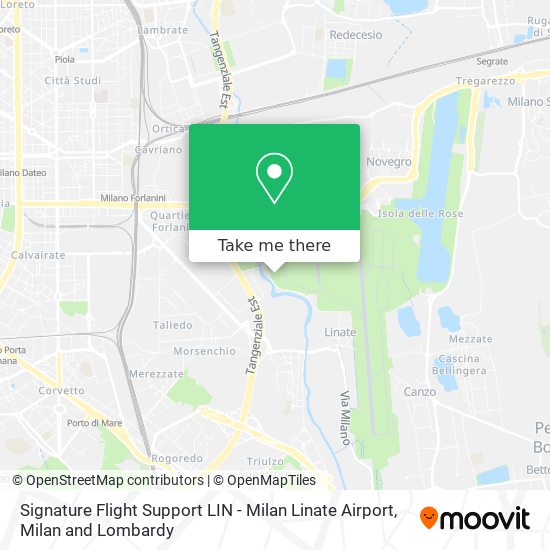 Signature Flight Support LIN - Milan Linate Airport map