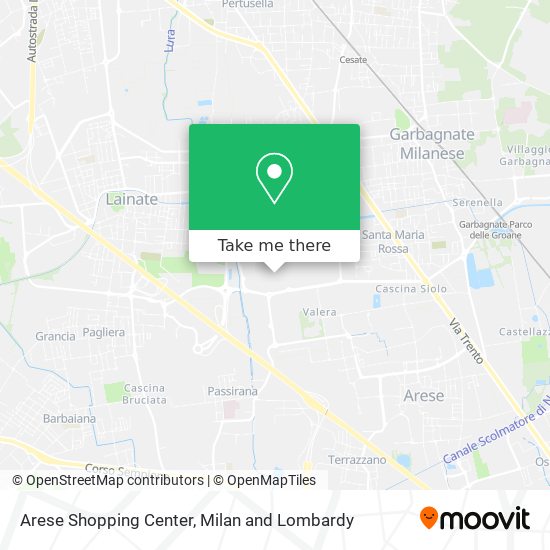 Arese Shopping Center map