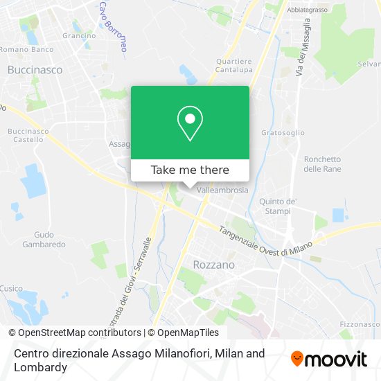 Centro direzionale Assago Milanofiori map