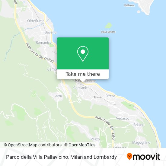 Parco della Villa Pallavicino map