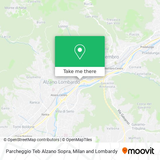 Parcheggio Teb Alzano Sopra map