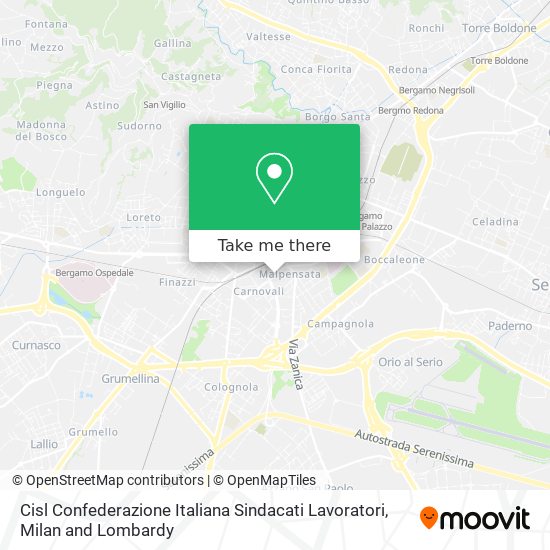Cisl Confederazione Italiana Sindacati Lavoratori map