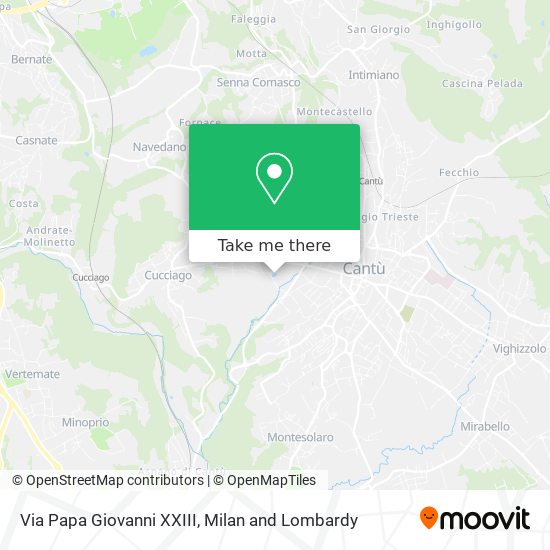 Via Papa Giovanni XXIII map
