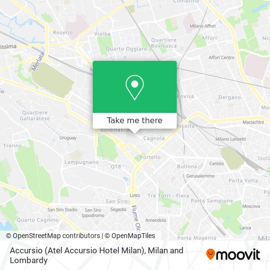 Accursio (Atel Accursio Hotel Milan) map