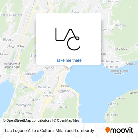 Lac Lugano Arte e Cultura map