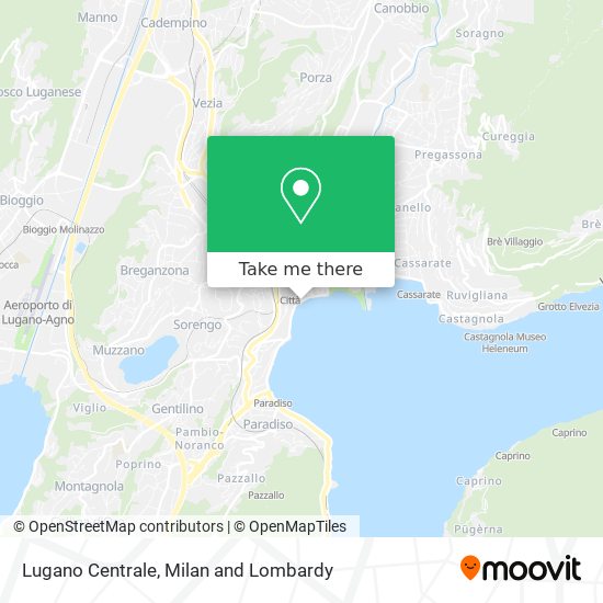 Lugano Centrale map