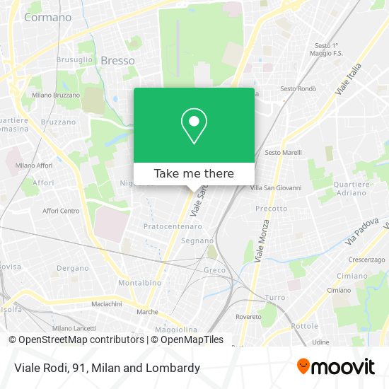 Viale Rodi, 91 map