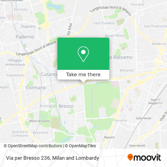 Via per Bresso 236 map