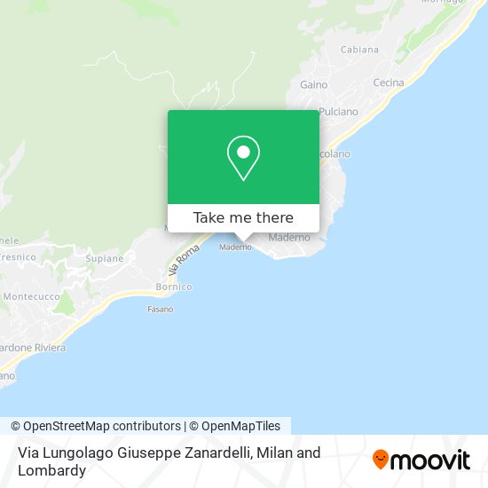 Via Lungolago Giuseppe Zanardelli map