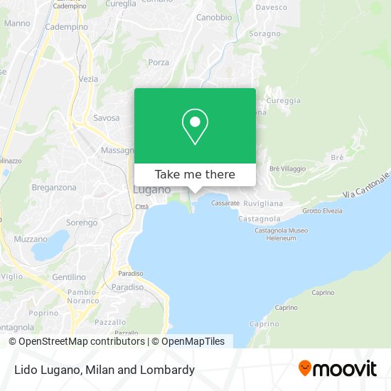 Lido Lugano map