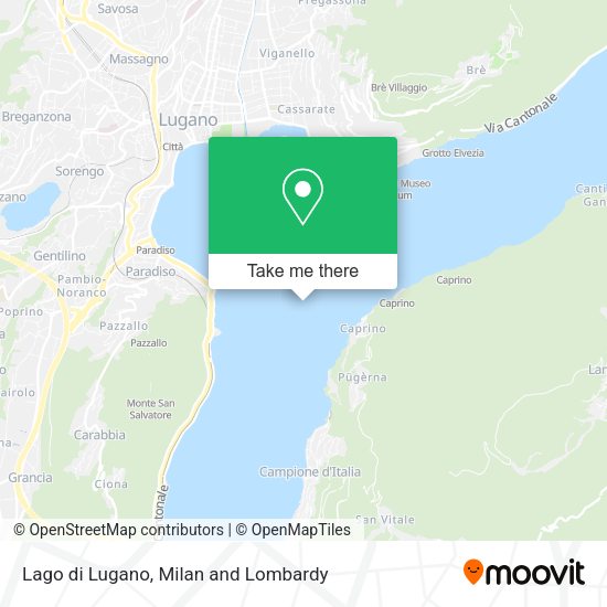 Lago di Lugano map