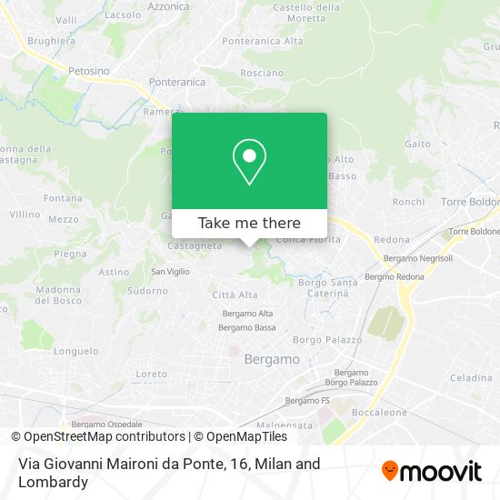 Via Giovanni Maironi da Ponte, 16 map