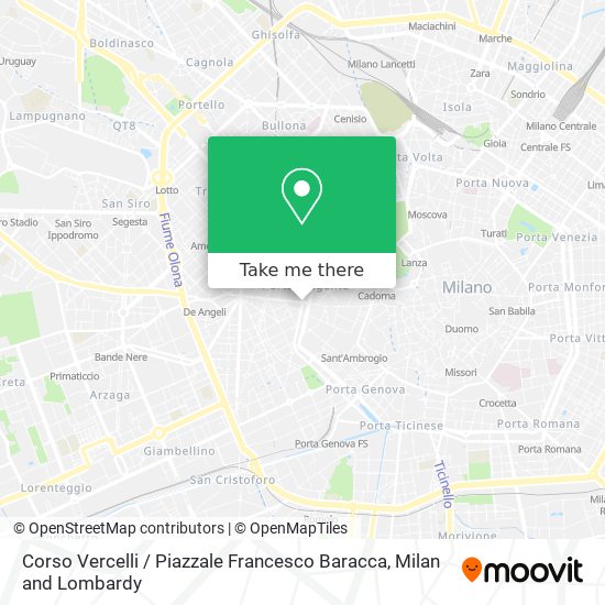 Corso Vercelli / Piazzale Francesco Baracca map