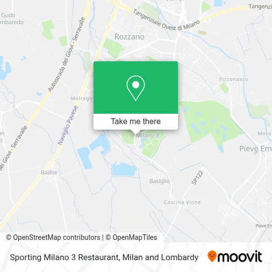 Sporting Milano 3 Restaurant map