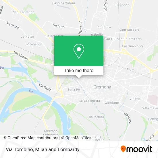 Via Tombino map