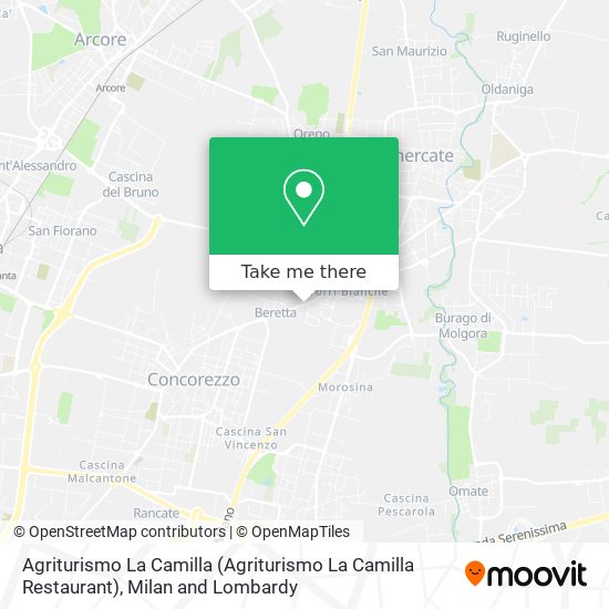 Agriturismo La Camilla map