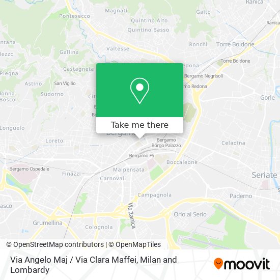 Via Angelo Maj / Via Clara Maffei map