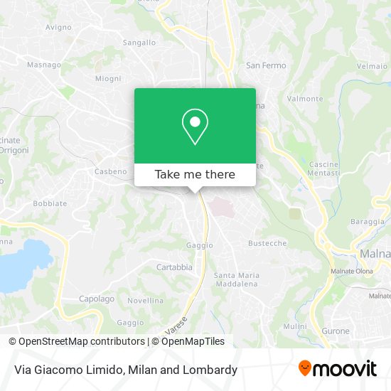 Via Giacomo Limido map
