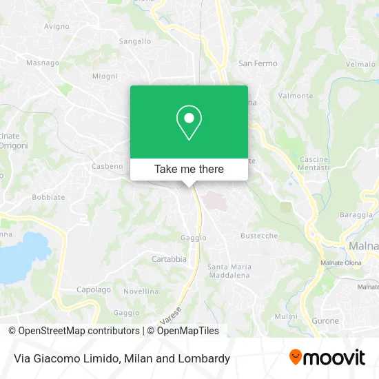 Via Giacomo Limido map