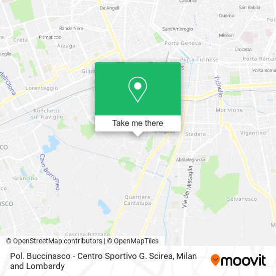 Pol. Buccinasco - Centro Sportivo G. Scirea map