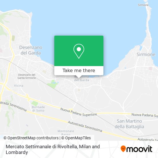 Mercato Settimanale di Rivoltella map