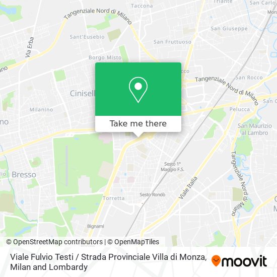Viale Fulvio Testi / Strada Provinciale Villa di Monza map